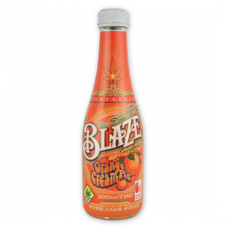 Blaze Orange CreamPie Cannabis Soda Review